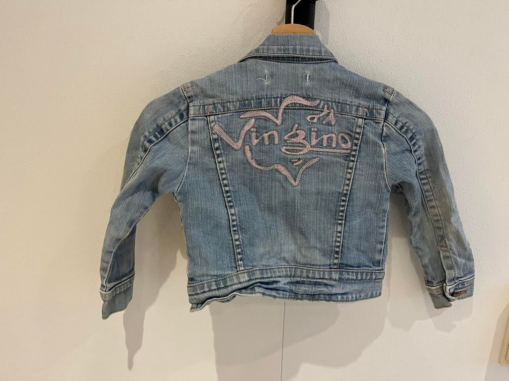 Vingino spijkerjas en blouse, Ophalen of Verzenden, Zo goed als nieuw, Jongen, Overhemd of Blouse