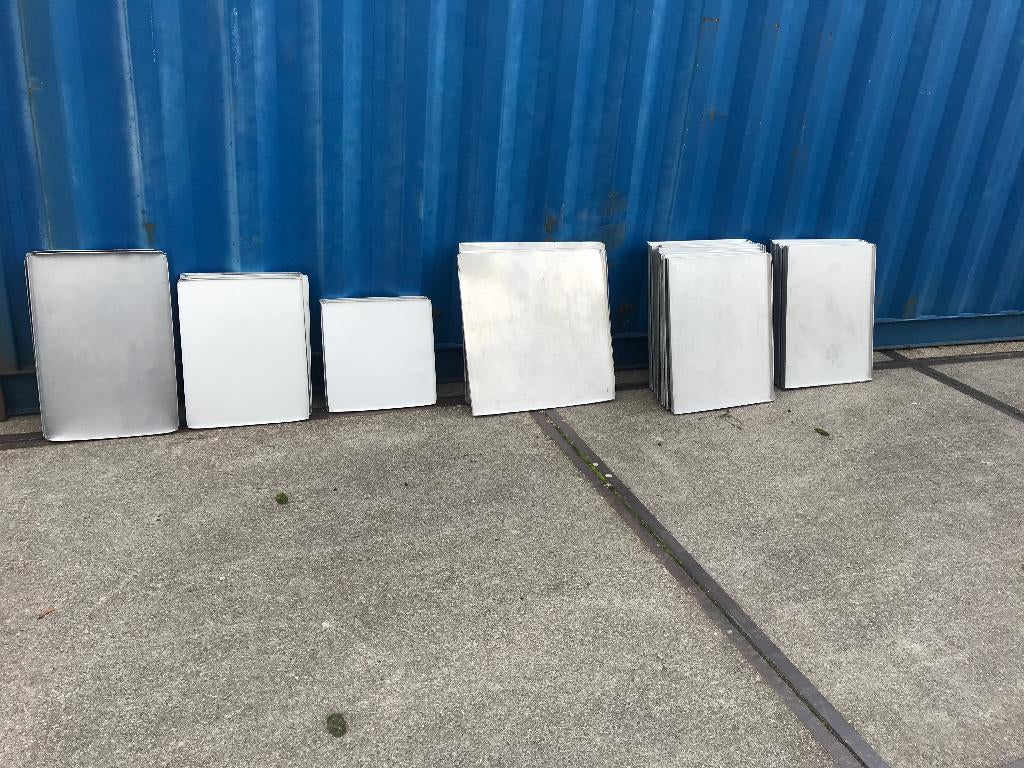 Aluminium professionele bakplaten / Oliebollen presentatie, Witgoed en Apparatuur, Ophalen of Verzenden