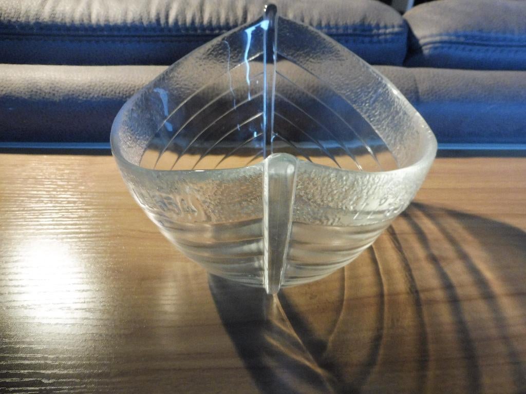 Glazen schaal Nybro Design #LL654, Schaal, Ophalen of Verzenden, Ovaal, Glas