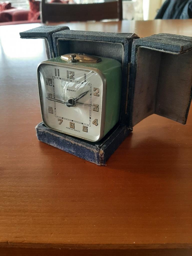 Reisklokje 65x55x85 lxbxh, Antiek en Kunst, Antiek | Klokken, Ophalen of Verzenden