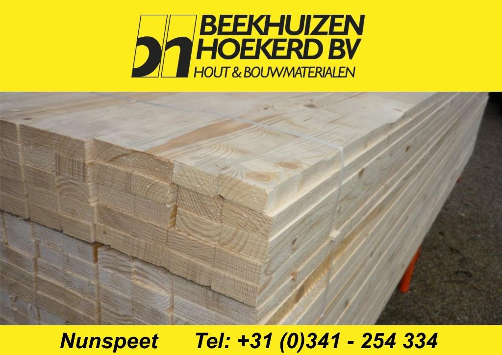 Vuren 22x50mm geëgaliseerd (panlatten), Doe-het-zelf en Verbouw, Hout en Planken, Ophalen, Minder dan 25 mm, Overige typen, Nieuw
