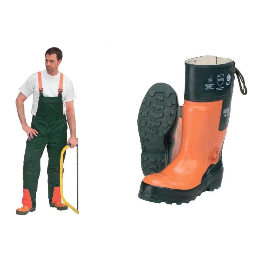 Zaagset 2-dlg, zaagbroek + laarzen GRATIS VERZENDING!, Tuin en Terras, Werkkleding, Nieuw, Overall, Verzenden
