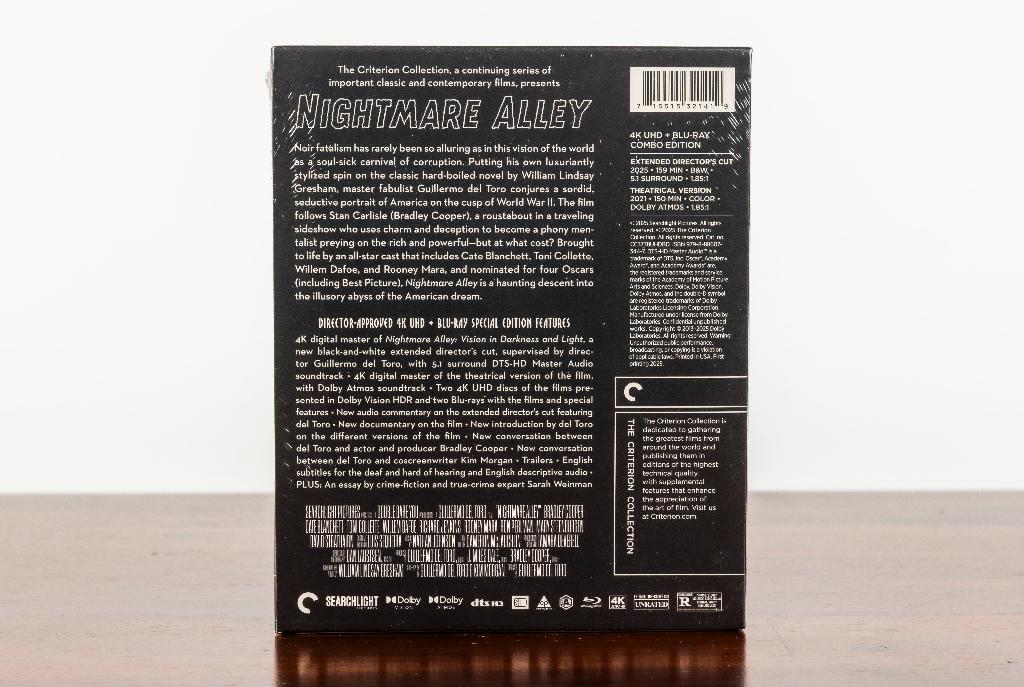 Nightmare Alley 4K UHD + Blu-Ray (US Import) Criterion, -, -, Ophalen of Verzenden, Nieuw in verpakking