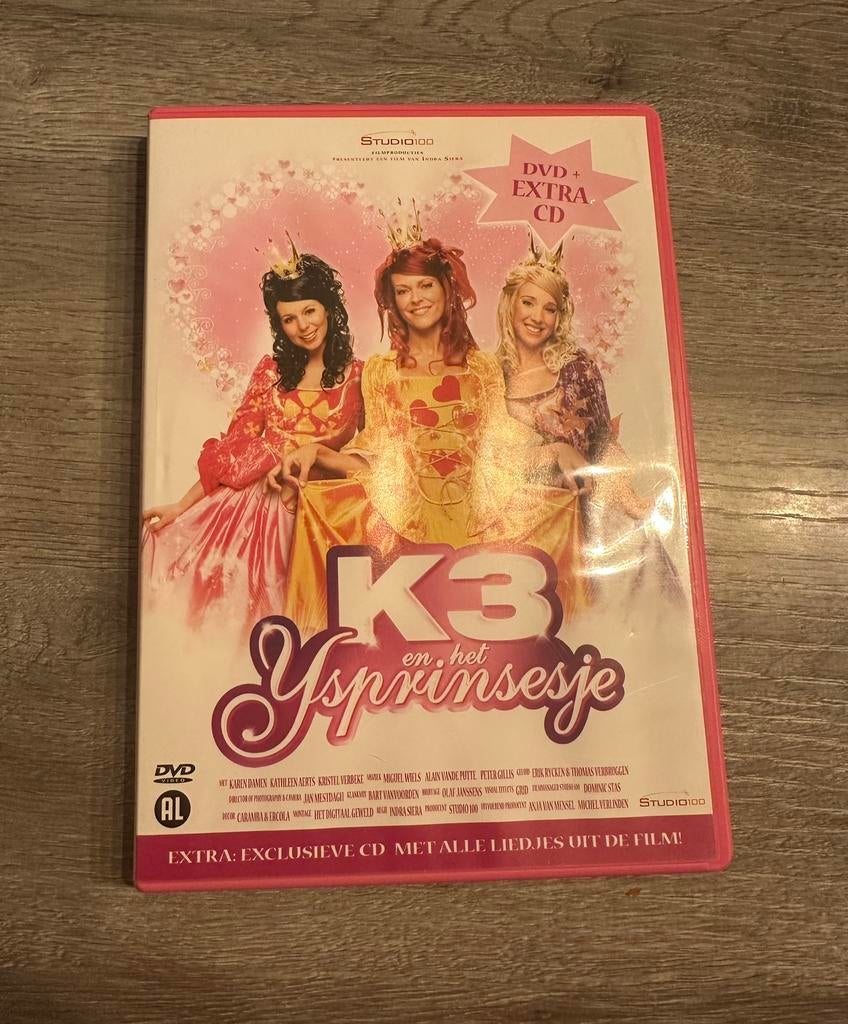 K3 dvd K3 en het IJsprinsesje, Gebruikt, Alle leeftijden, Overige genres, Ophalen of Verzenden