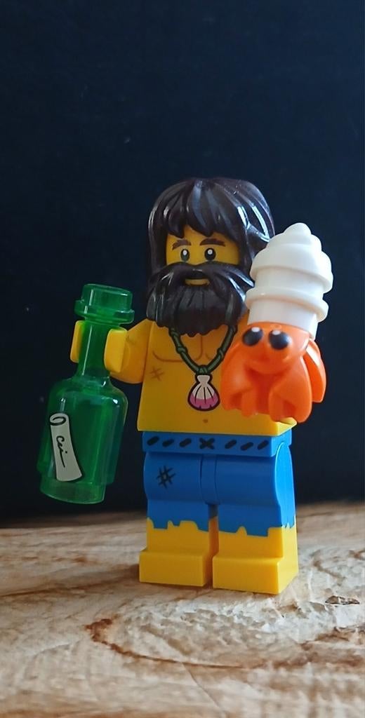 Lego minifigure series 21 shipwreck survivor, Ophalen of Verzenden, Nieuw, Lego