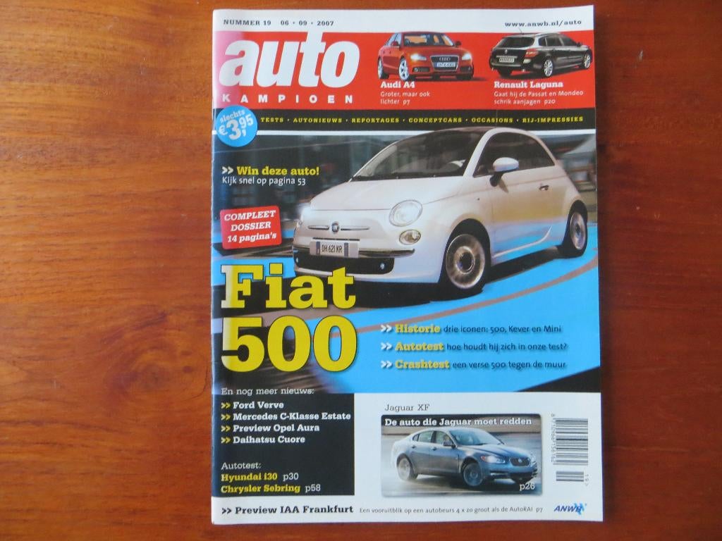 Autokampioen nr. 19 2007 dossier Fiat 500; Kever, Mini, Ophalen of Verzenden, Nieuw, Opel