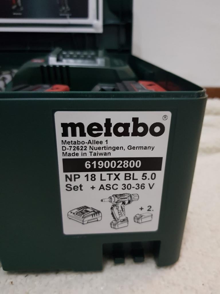 Acu-klinknagelpistool Metabo NP 18 LTX BL, Variabele snelheid, Nieuw, Ophalen of Verzenden, Boor- en Schroefmachine