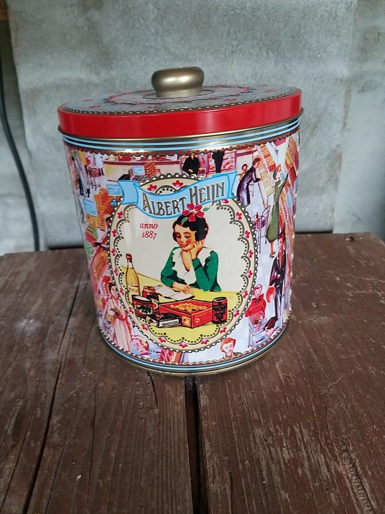 Albert heijn jubileum blik, Ophalen of Verzenden, Gebruikt, Overige