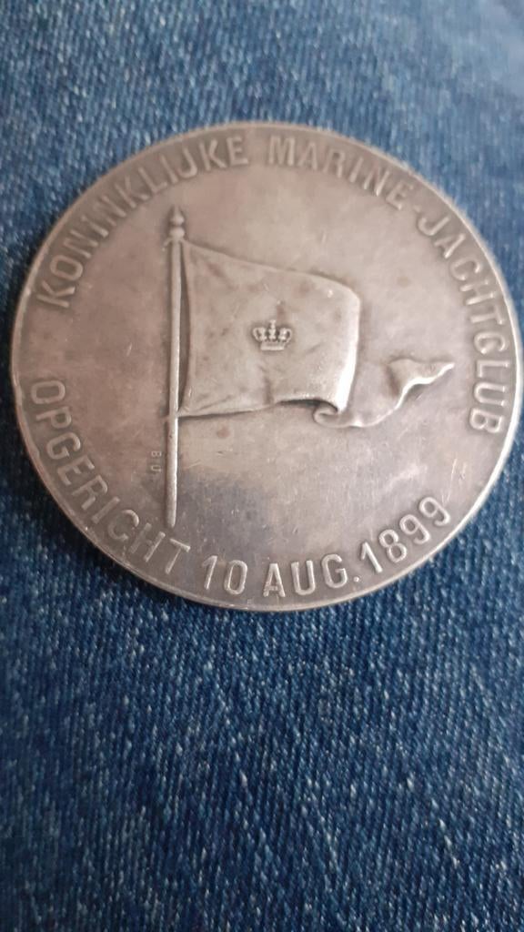 Zilveren penning koninklijke marine jachtclub, Verzenden, Zilver