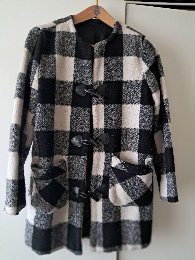 winterjas in vogue paris maat L houtje touwtje jas, Ophalen of Verzenden, Gedragen, Maat 42/44 (L), Zwart