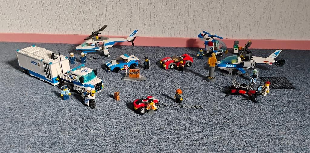 5x Lego politie, Ophalen of Verzenden, Zo goed als nieuw, Complete set, Lego