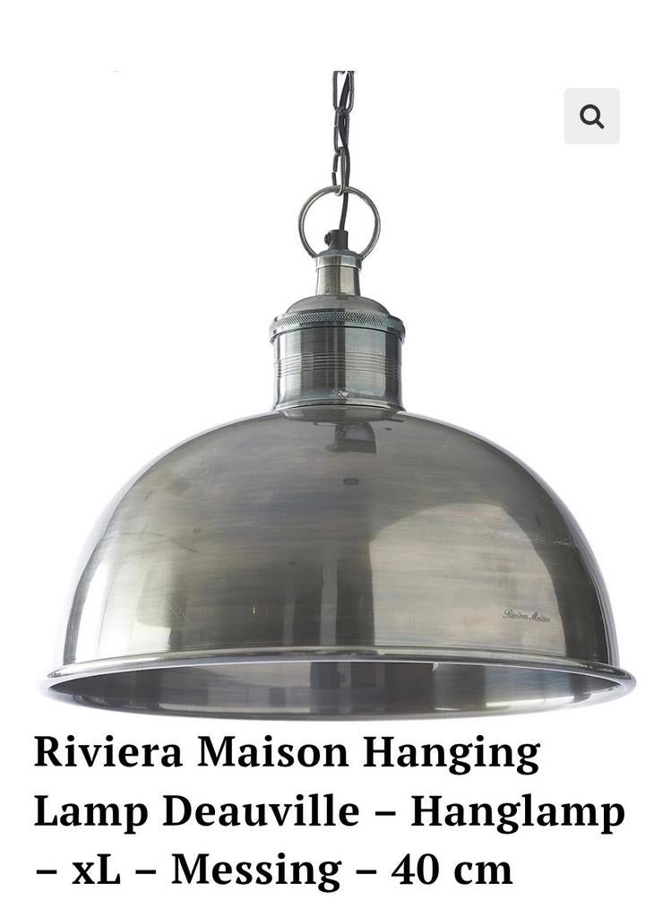 Riviera Maison Deauville hanglamp XL, Huis en Inrichting, Ophalen of Verzenden, Minder dan 50 cm