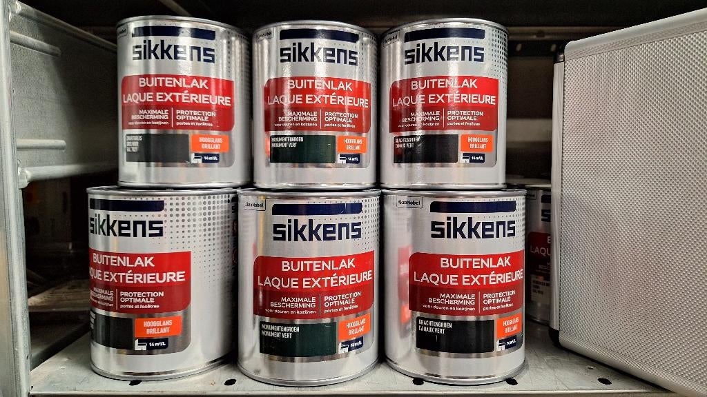 Sikkens Verf Wit Monumenten Groen wit Zwartgrijs, Doe-het-zelf en Verbouw, Verf, Beits en Lak, Overige kleuren, ., Nieuw, Ophalen of Verzenden