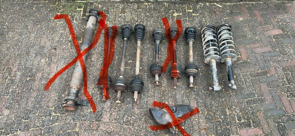 Golf 2/3 assen  en syncro onderdelen, Auto-onderdelen, Ophanging en Onderstel, Ophalen of Verzenden