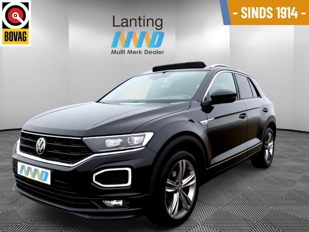 Volkswagen T-Roc 1.5 TSI R-Line Autom Pano Digt Cockpit, 4 cilinders, Leder en Stof, Zwart, Origineel Nederlands