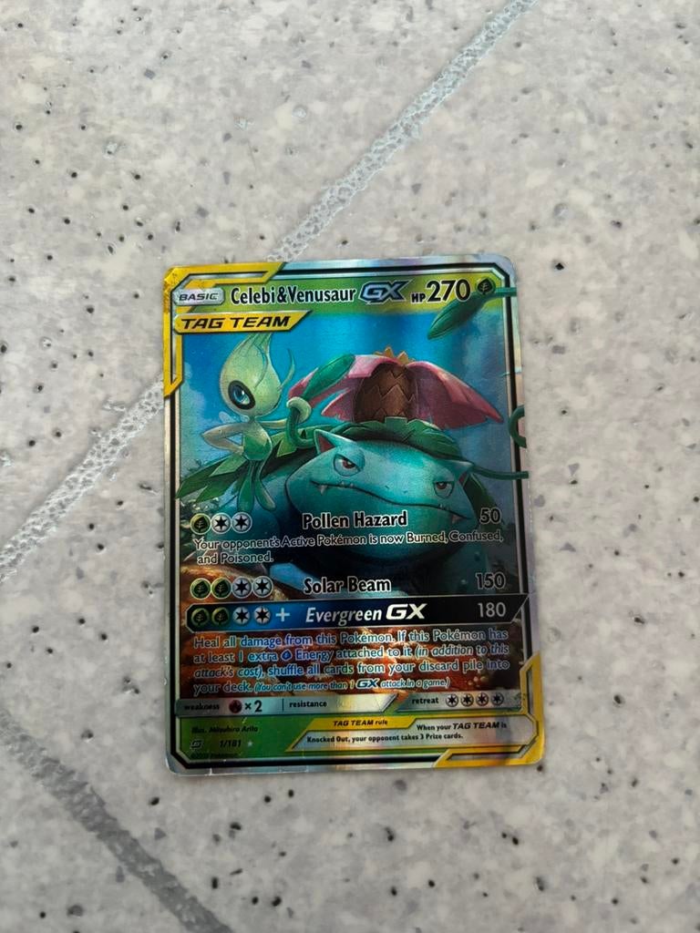 Pokemon kaarten  Celebi&venusaur, Ophalen, Zo goed als nieuw