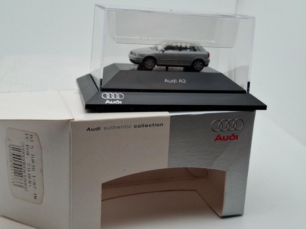 Audi A3 (grijs) - Rietze 1/87, Verzenden, Zo goed als nieuw, Auto, Rietze