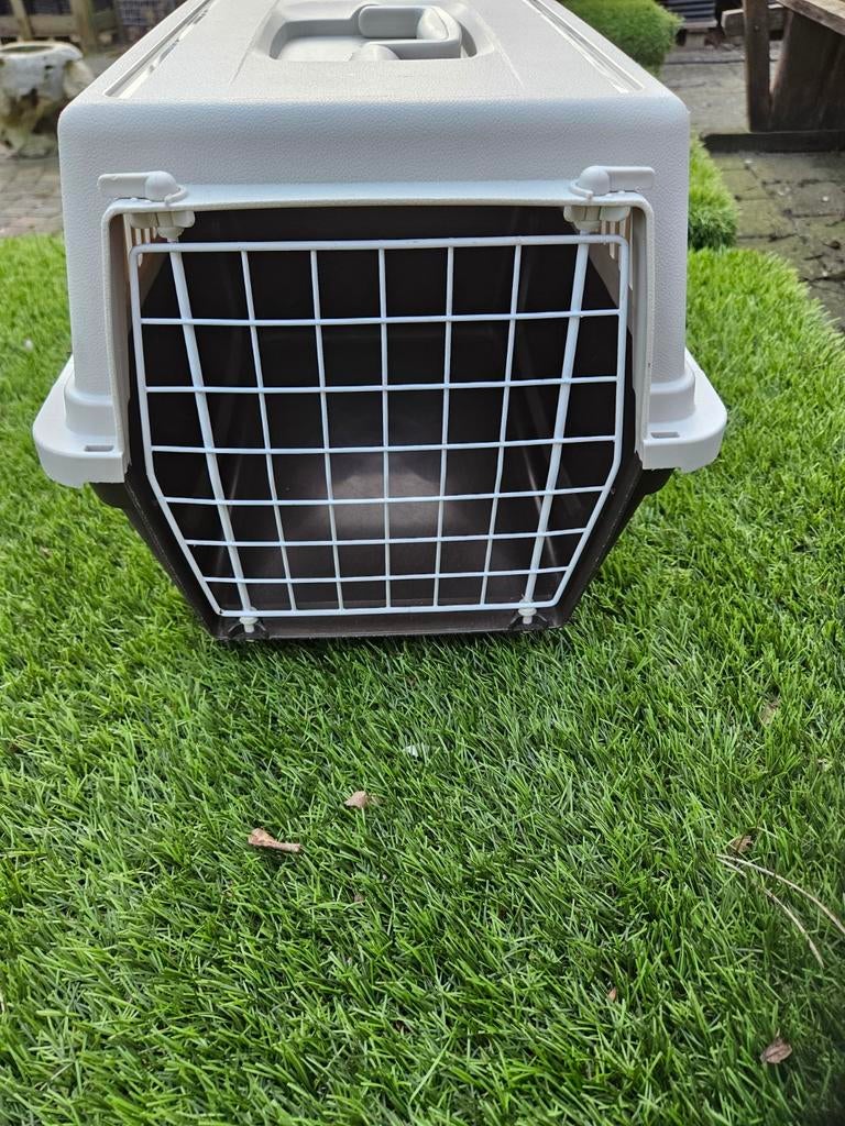 Ferplast kennen/ vervoer mand hond kat, Ophalen, Zo goed als nieuw