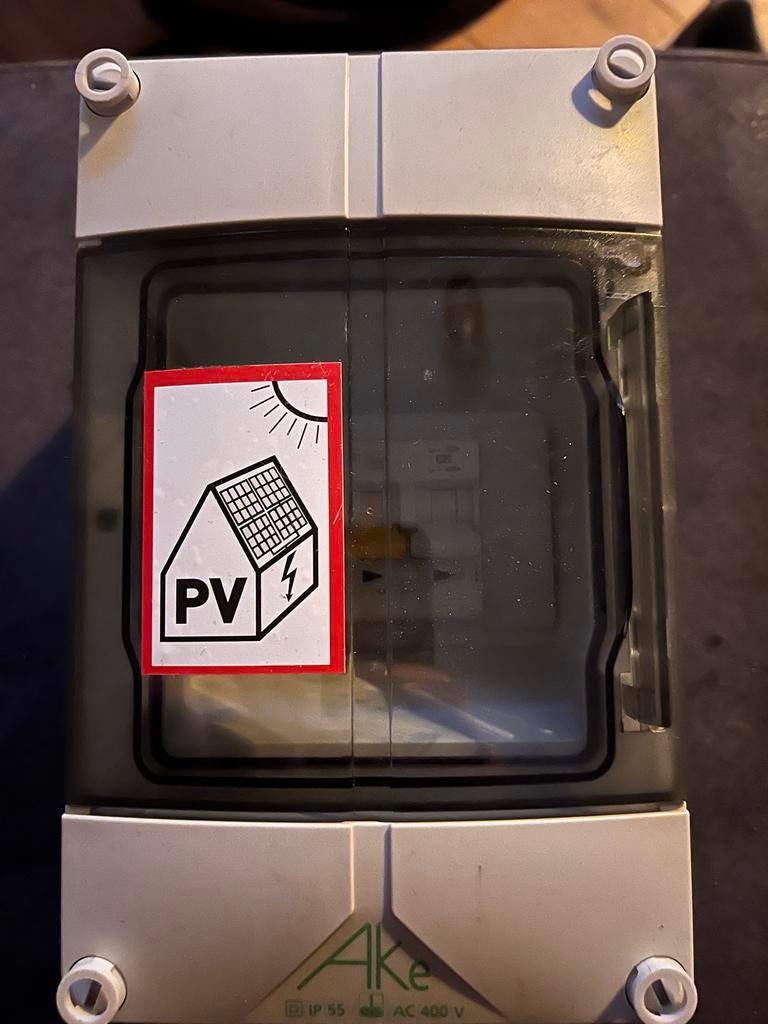 Ake PV verdeelkast met Eaton aardlekschakelaar, Ophalen of Verzenden, Gebruikt, Overige typen