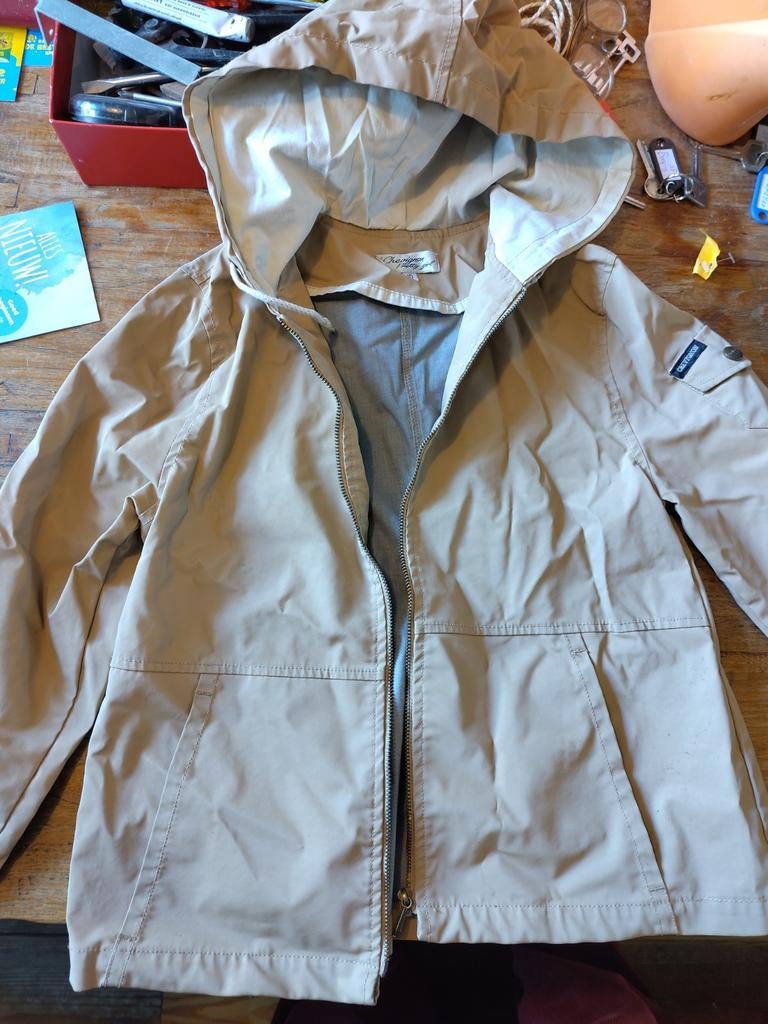 Mooie regenjas, maat 140-146, zandkleur, Chevignon, Ophalen, Zo goed als nieuw, Regenjas, Kinderen