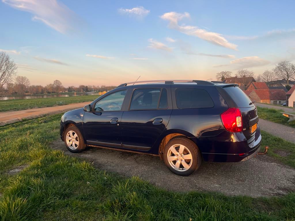 Dacia Logan LPG MCV 0.9 Tce 90pk Bi-fuel S&S 2017 Blauw, Auto's, 898 cc, 580 kg, Blauw, Origineel Nederlands