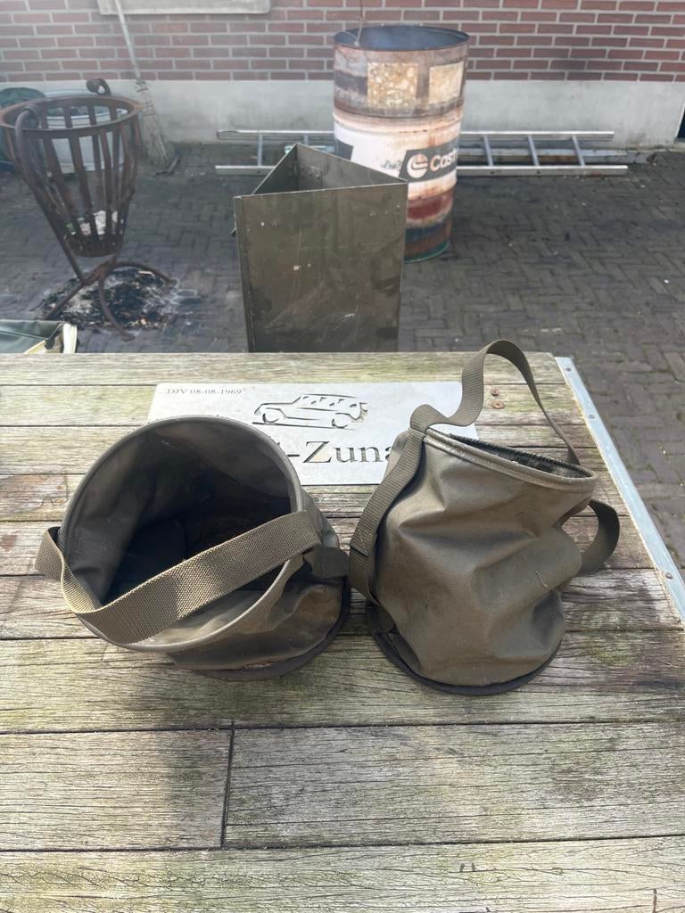 Originele Zwitserse Leger Emmer - Canvas Vouwemmer, Ophalen