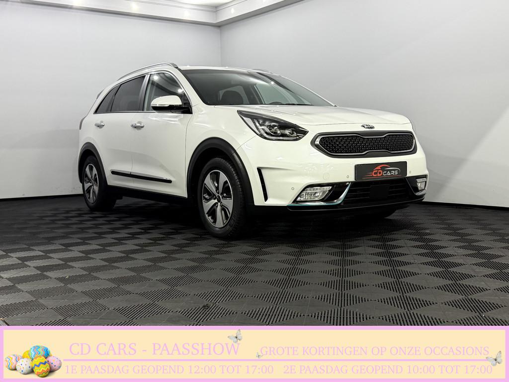 Kia Niro 1.6 GDi PHEV BusinessLine Leder, Schuifdak, Camera,, Auto's, Kia, 77 km/l, Gebruikt, Euro 6, Wit
