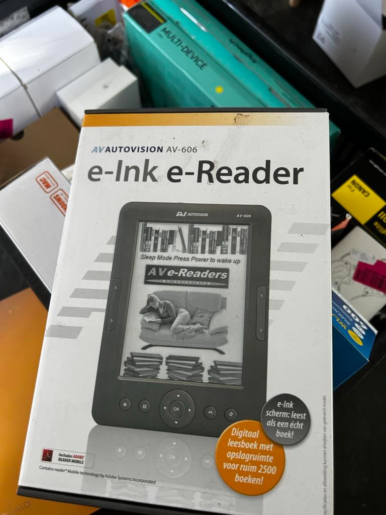 AV Autovision AV-606 e-Ink e-Reader, Ophalen of Verzenden, Gebruikt, 4 GB of minder