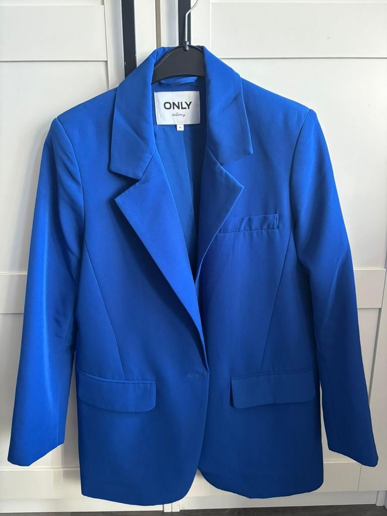 Blauwe blazer dames, Kleding | Dames, Only, Blauw, Ophalen of Verzenden, Zo goed als nieuw