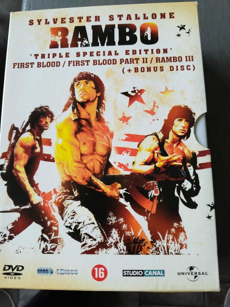 Rambo DVD box Triple Special Edition, Cd's en Dvd's, Vanaf 16 jaar, Boxset, Actie, Ophalen of Verzenden