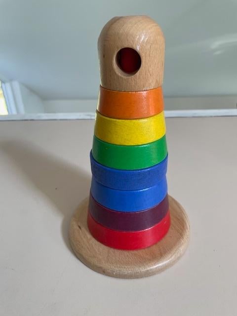 Ikea stapeltoren / regenboog vuurtoren van hout., Ophalen, Zo goed als nieuw, Overige typen