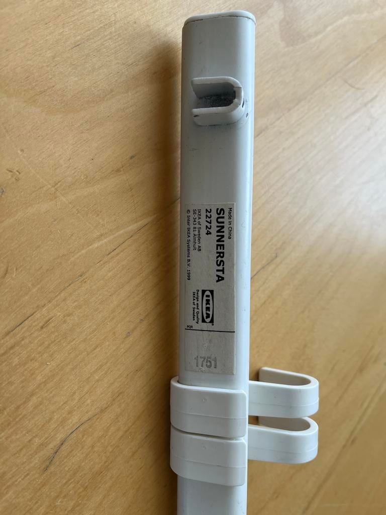 IKEA SUNNERSTA Ophangbalk - Wit, Praktisch & Compact, Ophalen, Gebruikt, Wit, Metaal