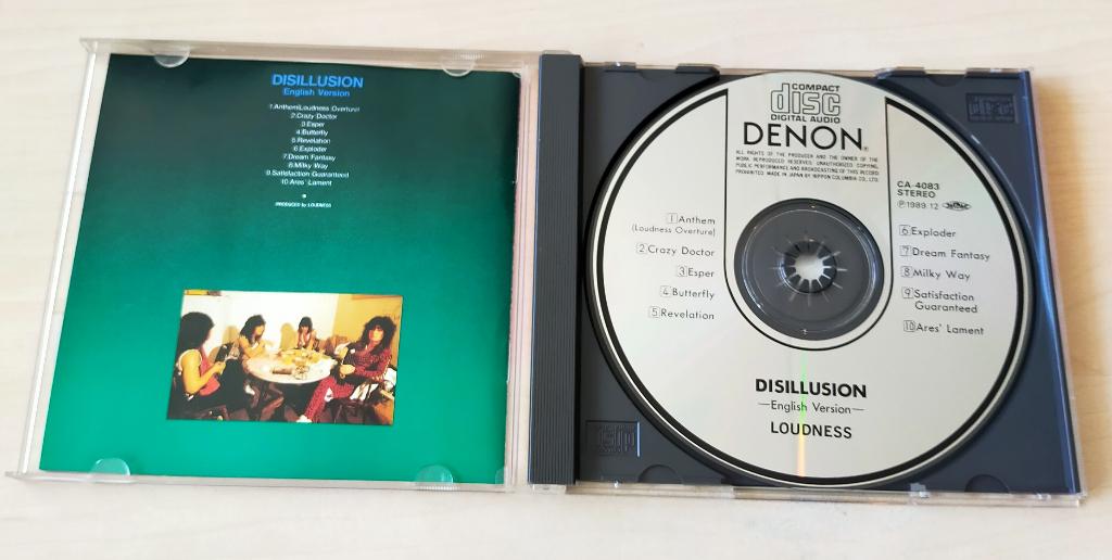 Loudness - Disillusion (English Version) CD 1984/1989 Japan, Ophalen of Verzenden, Gebruikt