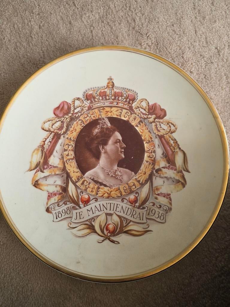 Wilhelmina bord, Verzamelen, Koninklijk Huis en Royalty, Ophalen of Verzenden, Servies