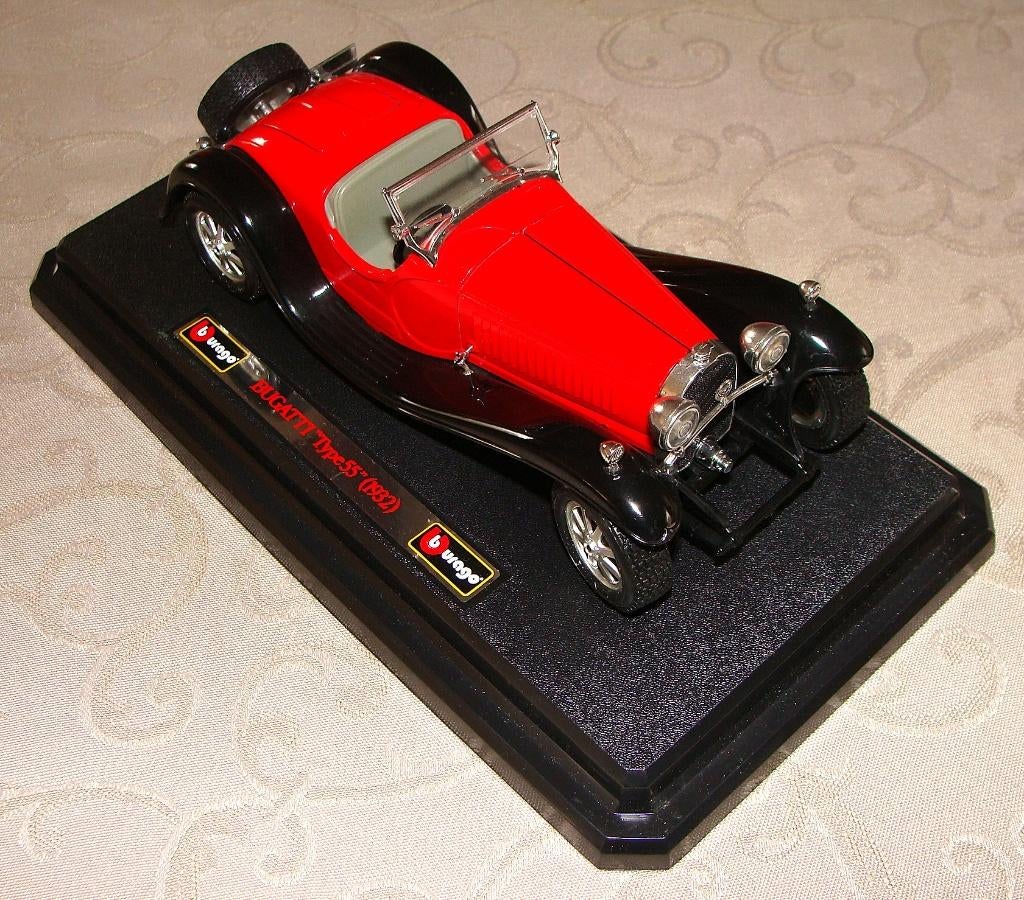 BUGATTI "Type 55" 1932, 1:24, Bburago 0538, Ophalen, Nieuw, Auto, Bburago