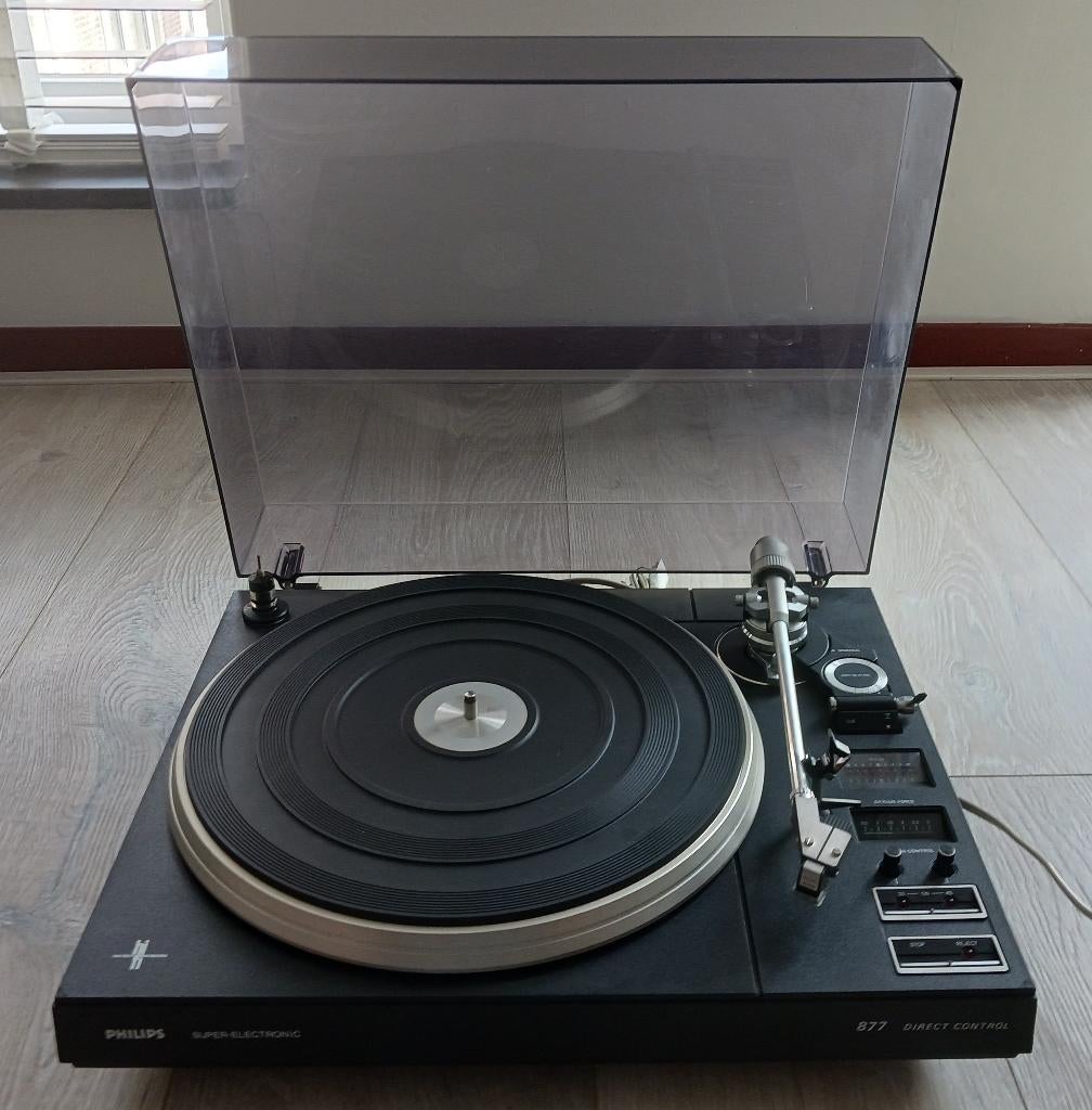 Philips 877 platenspeler pickup draaitafel 22AF877, Ophalen of Verzenden, Gebruikt, Platenspeler, Philips