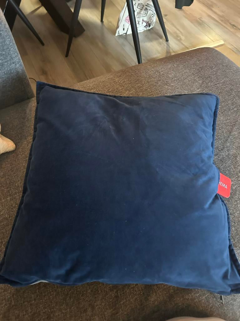 Blauw HEMA warmte Kussen - Zo goed als nieuw, Huis en Inrichting, Woonaccessoires | Kussens, Ophalen, Zo goed als nieuw, Blauw