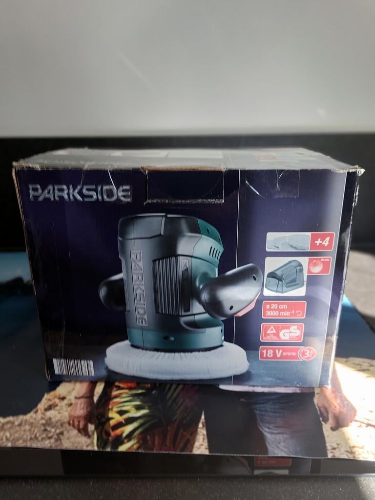 Parkside Accu Polijstmachine/Schuurmachine 18V, Doe-het-zelf en Verbouw, Ophalen of Verzenden, Nieuw, Minder dan 600 watt, Excentrische schuurmachine