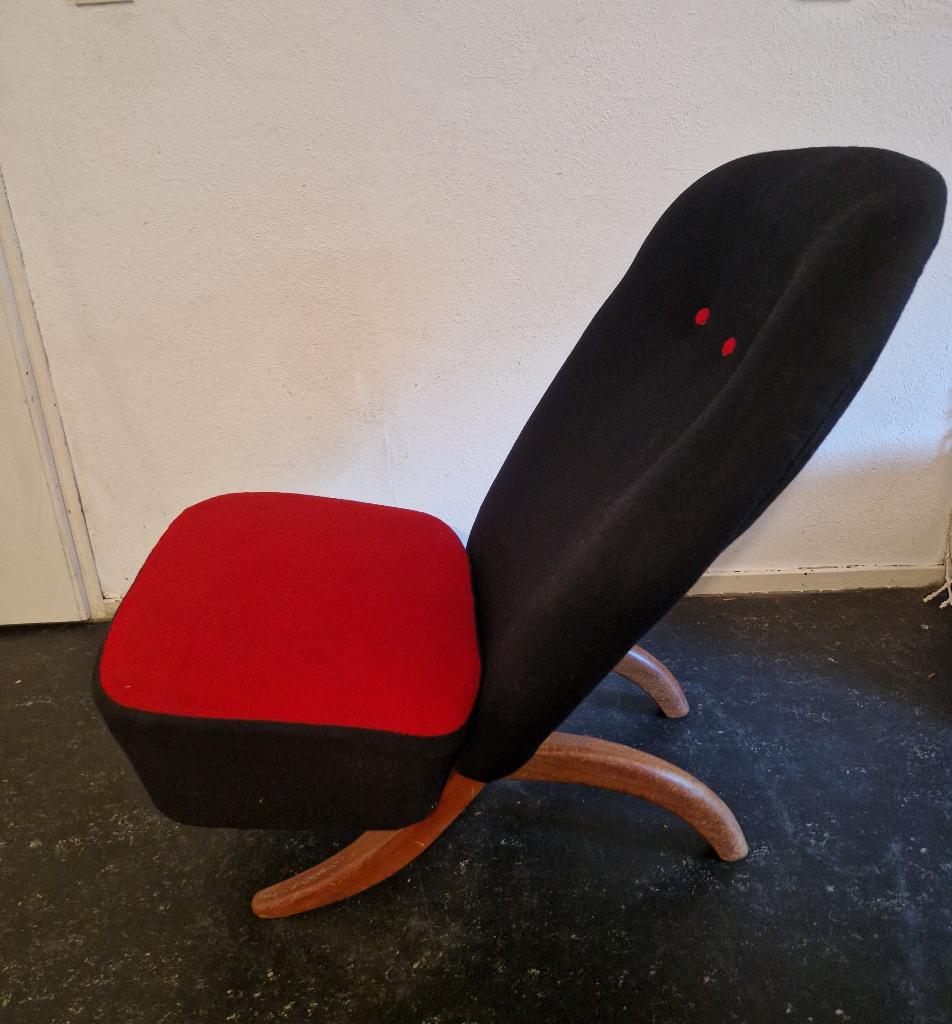 Dutch Design fauteuil stoel Artifort Congo Theo Ruth, Ophalen, Zo goed als nieuw, 75 tot 100 cm, 50 tot 75 cm