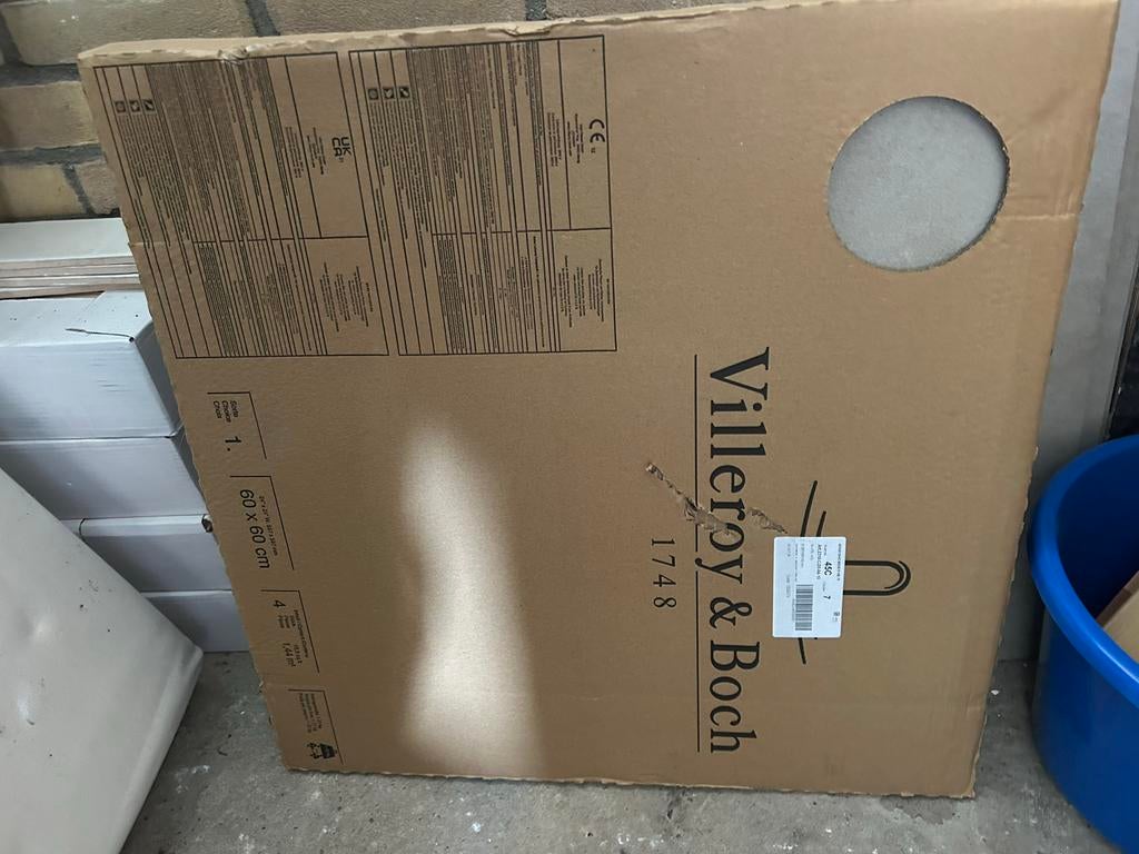 Villeroy & Boch 60x60 cm beige tegels, Doe-het-zelf en Verbouw, Tegels, Ophalen, 60 cm of meer, 40 tot 60 cm, Keramiek