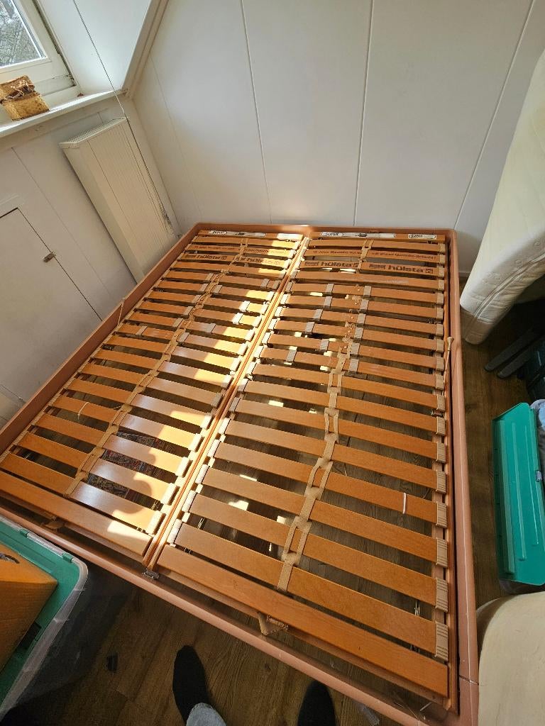 Bed t.e.a.b. (ombouw + lattenbodem + matrassen), Ophalen, Overige kleuren, 210 cm, Tweepersoons