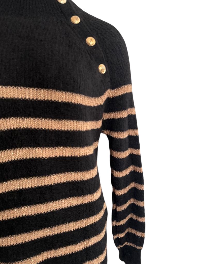 Sezane jurk S, Zwart, Ophalen of Verzenden, Zo goed als nieuw, Onder de knie