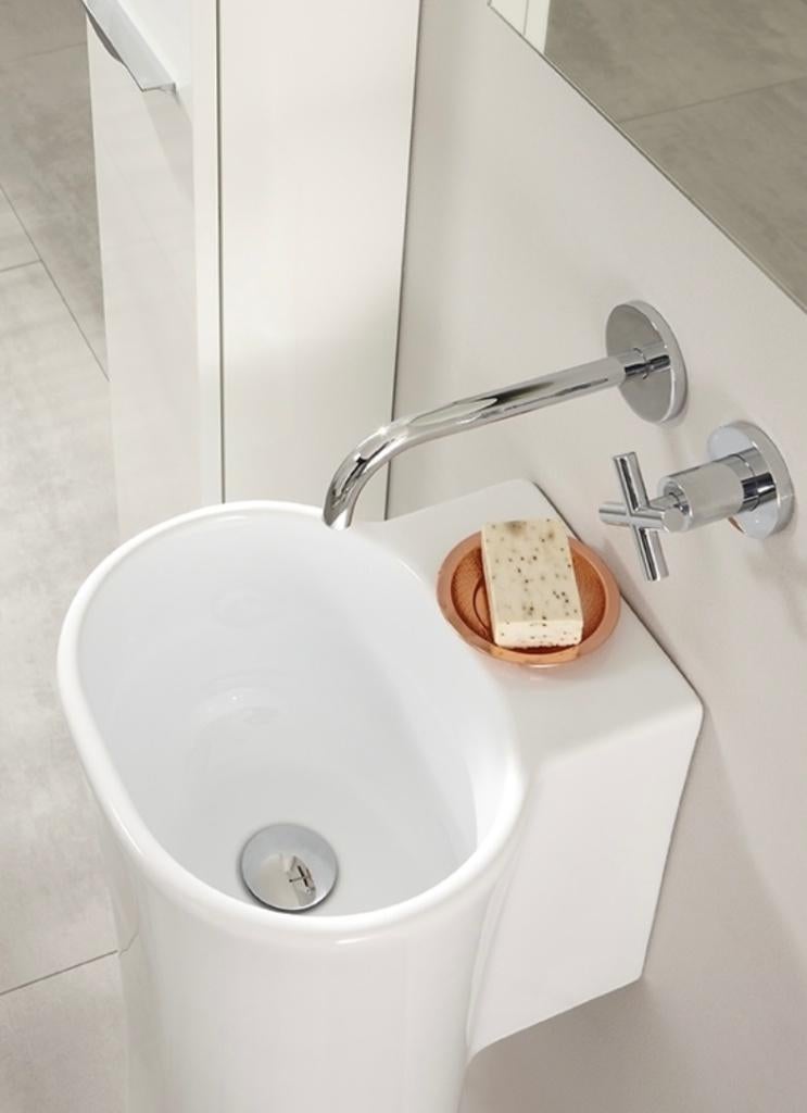 NIEUW Azzurra hangende wastafel twv € 699,00!, Nieuw, Minder dan 100 cm, Wasbak of Wastafel, 25 tot 50 cm