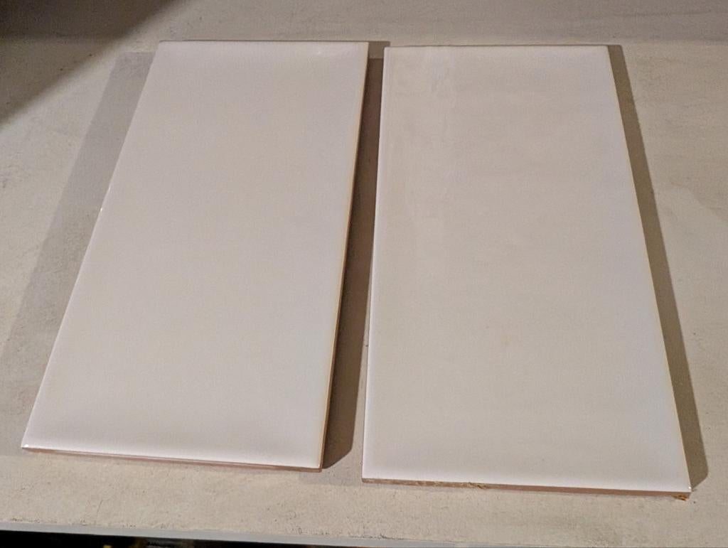 Witte gebakken wandtegels handlook 10x20 cm (6m²), Doe-het-zelf en Verbouw, Tegels, Ophalen, Nieuw, Minder dan 20 cm, Minder dan 20 cm