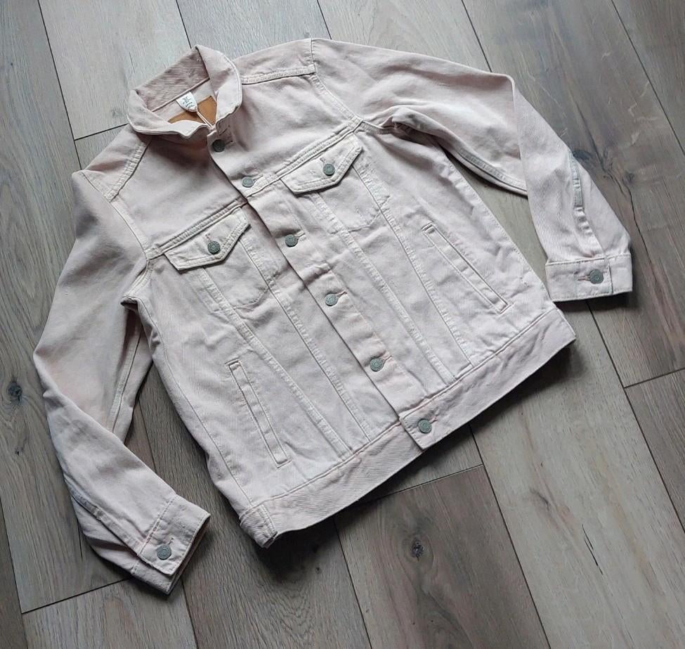 H&M Spijkerjack lichtrose S/M🙂, H&M, Nieuw, Ophalen of Verzenden, Roze