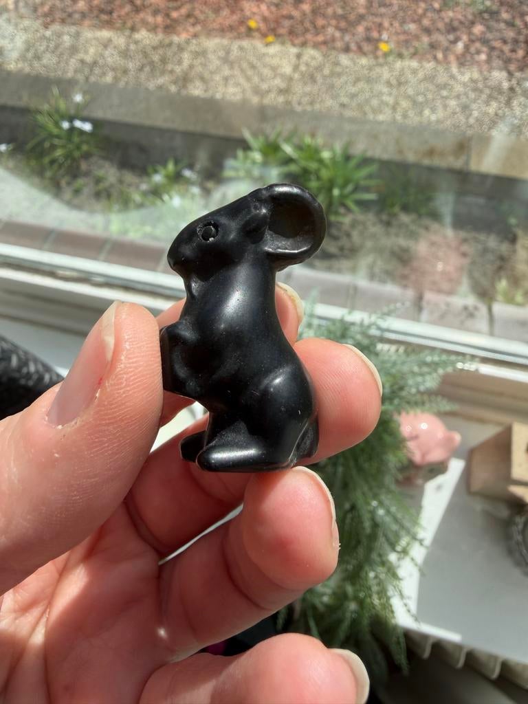 Gouden Obsidiaan Ram - 17 gram, 4 cm, Ophalen of Verzenden, Zo goed als nieuw