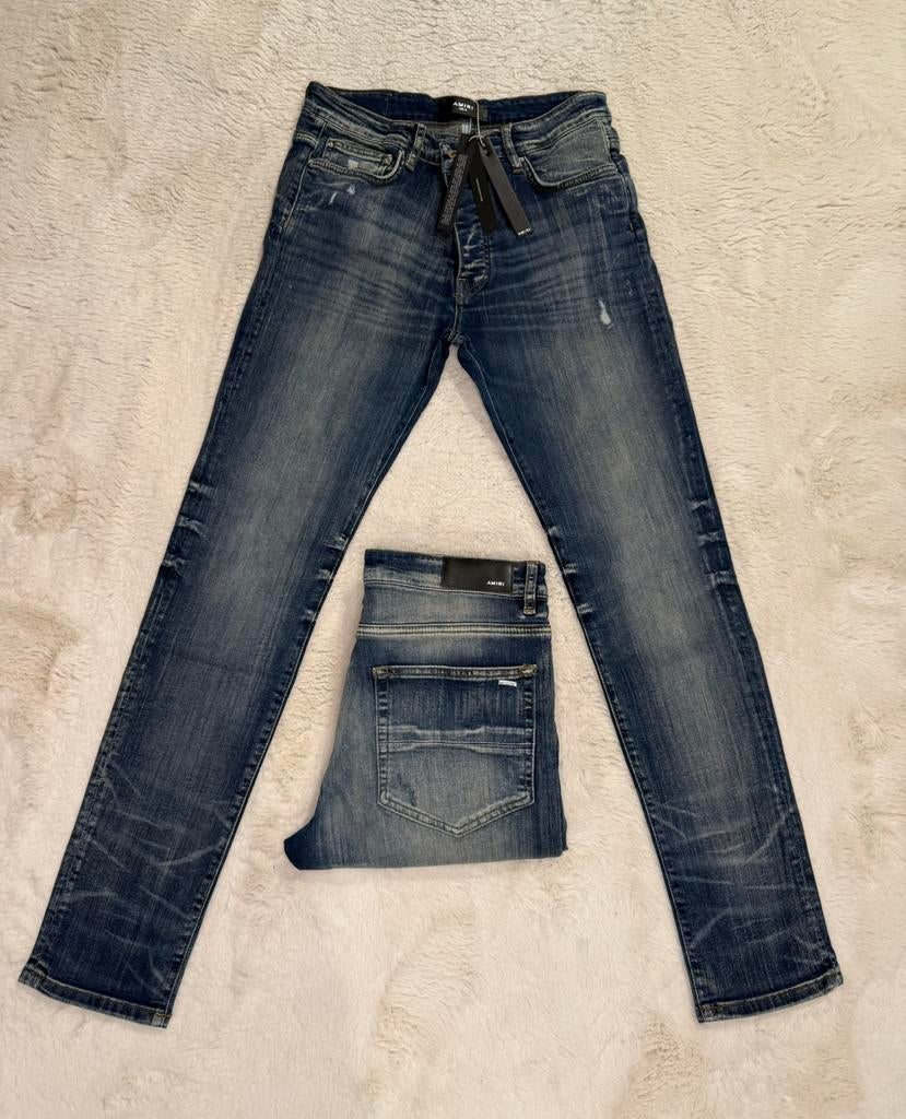 Amiri jeans, Ophalen of Verzenden, Zo goed als nieuw, Blauw, W32 (confectie 46) of kleiner
