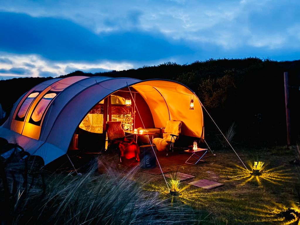 ⛺️Kamperen Vlieland MEIVAKANTIE (18-25/4), PINKSTEREN 4 pers, Ophalen, Zo goed als nieuw