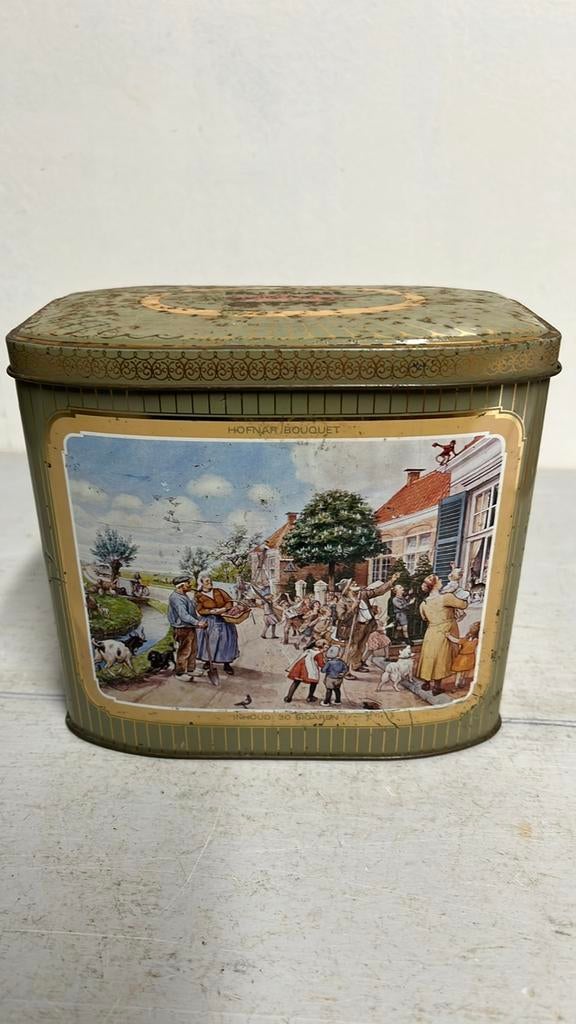 Antiek Sigarenblik voor 30 sigaren van Hofnar, Verzamelen, Blikken, Ophalen of Verzenden, Gebruikt, Overige