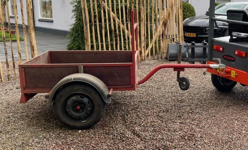 Tuinaanhanger voor achter zitmaaier 1.25x1.00, Ophalen, Gebruikt